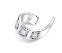 CZ Setting Silver  Ear Cuff EC-1391